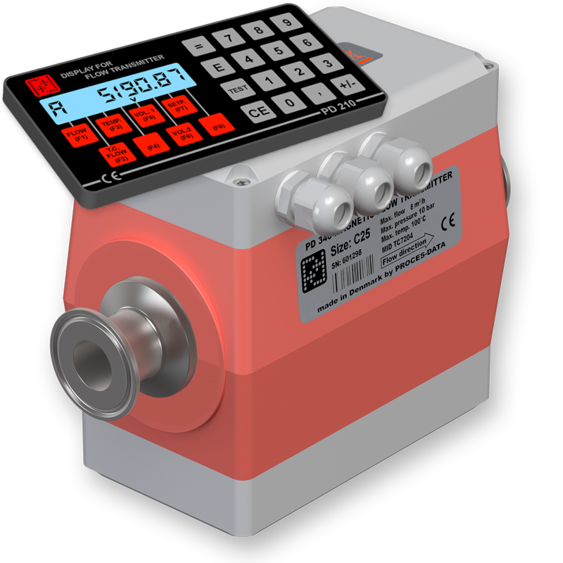 611136 Proces-Data PD340 C25 Extended with PD210 Display Unit
